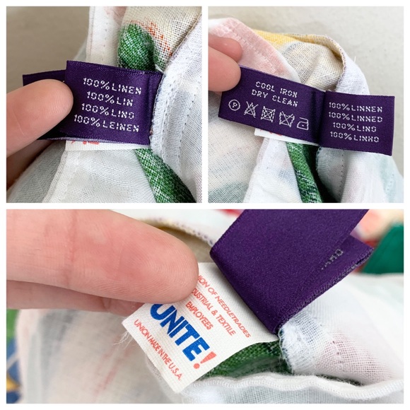 Ralph Lauren Collection Vintage Linen Floral Cargo Pant (Sz 6) Purple Label - Picture 14 of 14